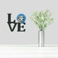 thumbnail image 2 of Blue Dalmatian Metal Wall Artwork LOVE, 2 of 2