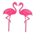 thumbnail image 5 of DECORNIJIA birthday cupcake toppers Flamingo Shaped Cupcake Picks Pink Decoration 2 Pcs, 5 of 8