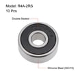 thumbnail image 2 of Uxcell Deep Groove Ball Bearings Inches Double Sealed Chrome Steel ABEC1 Z2 1/4"x3/4"x9/32", 2 of 4