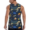 thumbnail image 3 of Xecao Undersea Animals Men's Tank Top Workout Quick Dry Sleeveless Gym Jogging Muscle Shirts Summer Swim Beach Tops, 3 of 9