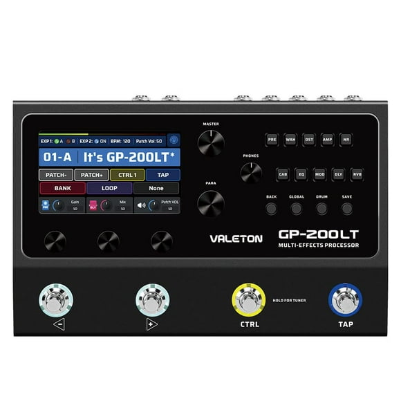 Pedal multiefectos Valeton GP-200LT Pedal para guitarra y bajo
