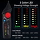 thumbnail image 4 of Probador de voltaje sin contacto Detector de voltaje eléctrico Ac 12v-1000v/48v-1000v Probadores eléctricos de modo dual auto/manual con linterna led roja Feliz Sencillez, 4 of 5