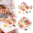 thumbnail image 2 of Wooden Family Play Afternoon Tea Set Interactive Educational Toy for Kids Parent Child Bonding Activity, 2 of 7