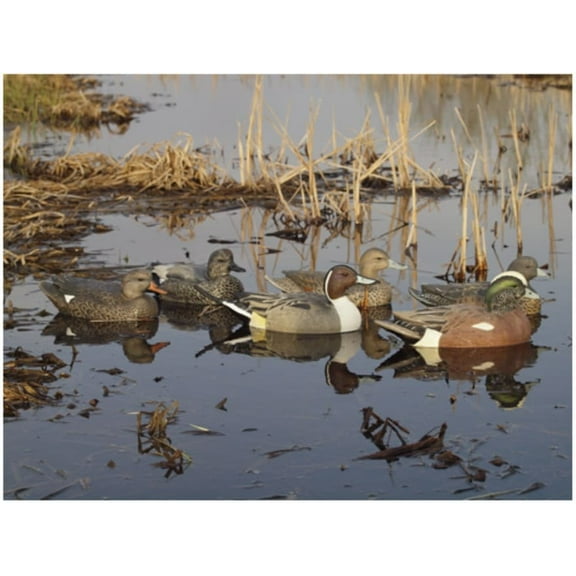GHG Life-Size Weighted Keel Duck Decoys Puddler 6PK