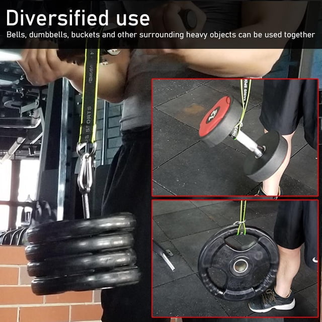 Forearm Wrist Roller Fitness Blaster Arm Muscle Fitness Trainer Forearm Muscle Strength Workouts Tools Wrist Strength Dumbbell Rope with Bell Rack