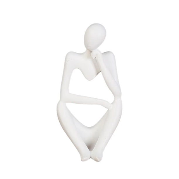 Figura De Estilo De Pensador De Resina, Figurita Abstracta, Decoración Artesanal, Decoración De Pensador Para El Hogar, Oficina, Hotel matsuzay HA042559-10
