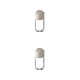 thumbnail image 3 of Monstrate Tarro de especias Cocinar Hornear Antideslizante Pimienta Condimento Botella Vacío Reutilizable Lavable A prueba de polvo Condimento Gris 2Conjunto, 3 of 6