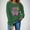 B Army Green, variant on 100 Days Of School Sweatshirts Girls Long Sleeve Crewneck Tops Pencil Letter Print Shirts Casual School Theme Sweatshirt Black M