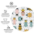 thumbnail image 4 of Bingfone Vintage Colorful Insects Leather Drinks Coasters With Set Of 6,Suitable For Home Kitchen,Coffee Cup Coasters Home Gift, 4 of 9