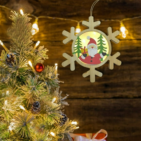 Christmas Illuminated Wooden Door Sign Christmas Decoration Door Sign Wooden Welcome Wood Sign Home Decoration Door Hang