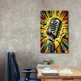 thumbnail image 3 of Epic Graffiti 'Microphone'  by Andreas Magnusson Canvas Wall Art, 26" x 40", 3 of 8
