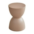 thumbnail image 2 of Reposapiés redondo pequeño. Reposapiés pequeño. Mueble multiusos. Cómodo reposapiés. para la cabecera o la puerta del dormitorio. Taburete para cambia Caqui, 2 of 8