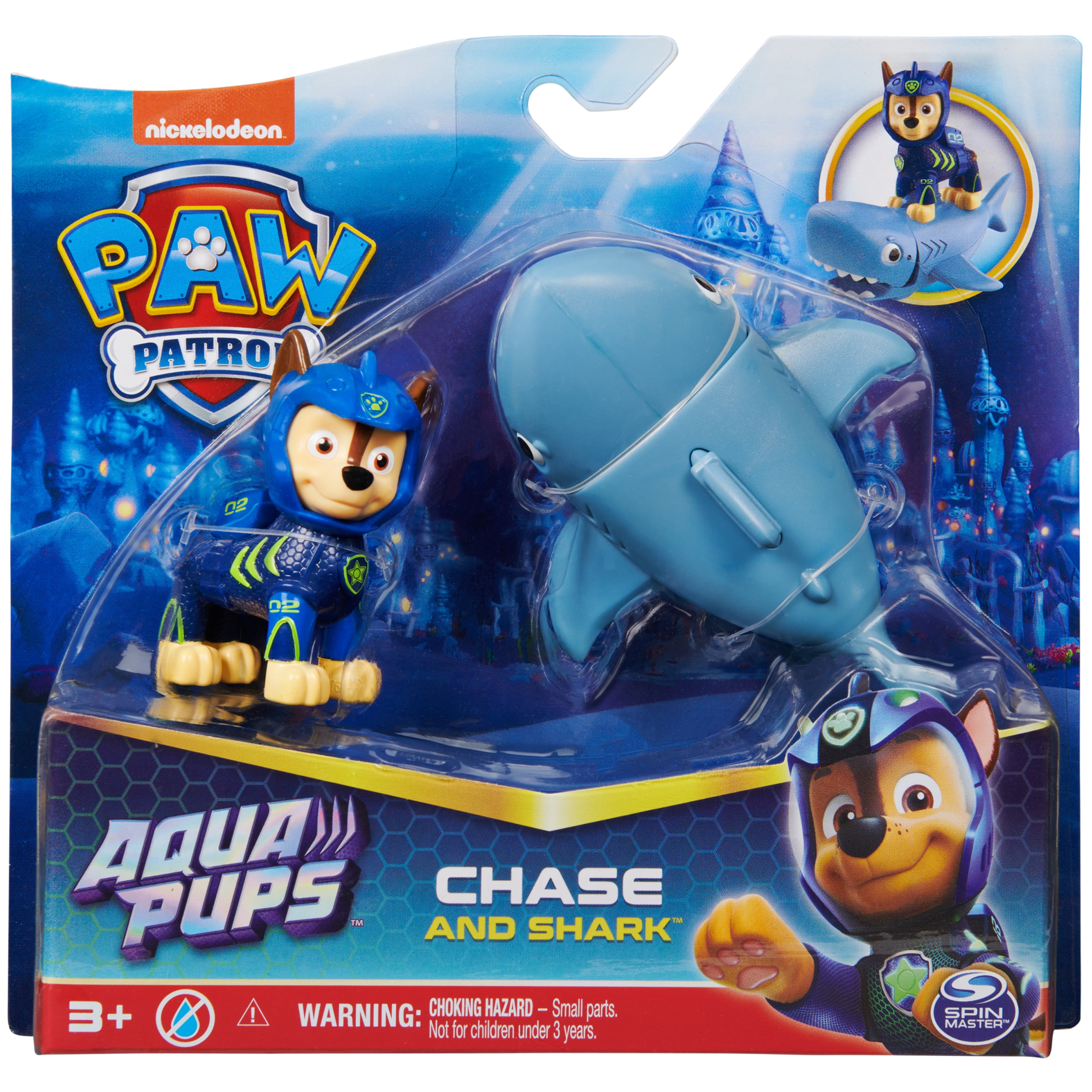 Aqua Pups - Chase and Shark - figurine Pat Patrouille