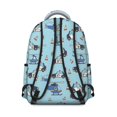 thumbnail image 3 of Police and Helicopter Blue Pattern Backpack for School, Cute School Bag with Adjustable Shoulder Straps and Padded Back, 15.3"x11"x7.1", 3 of 5