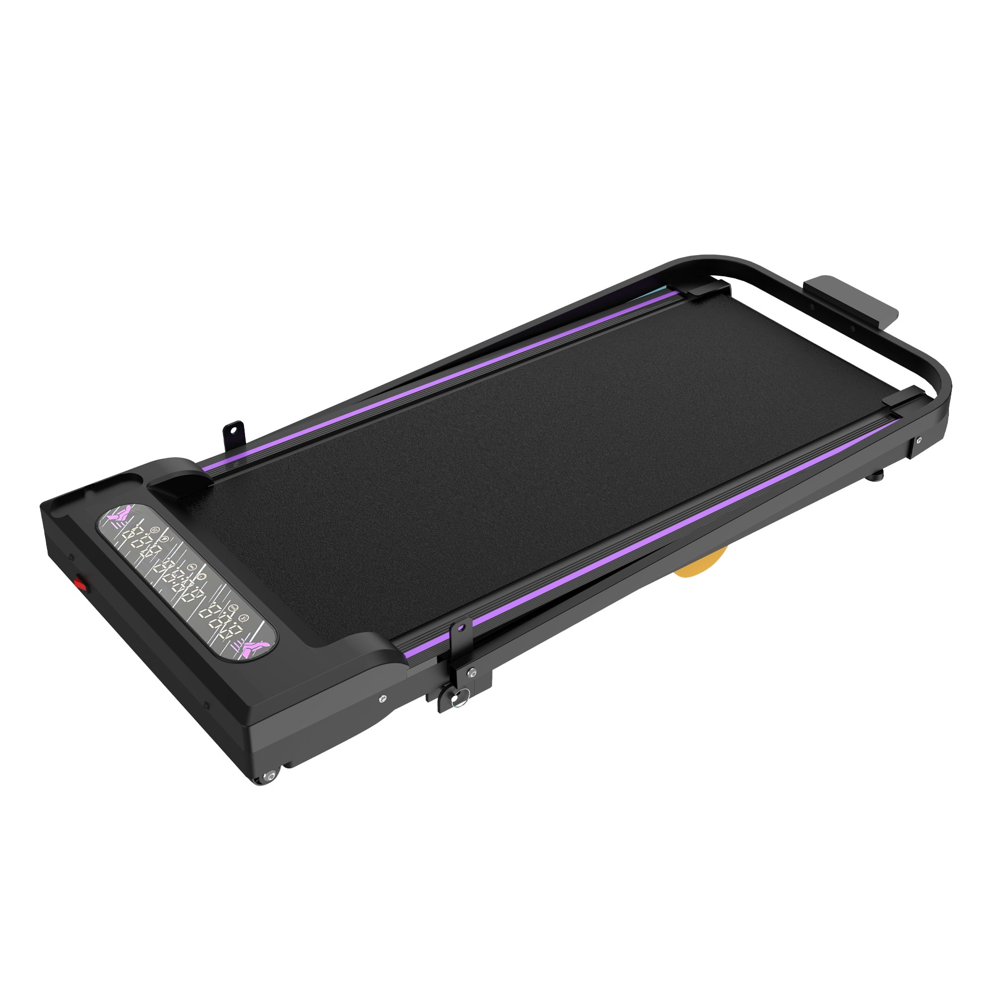Kdymod Walking Pad Treadmill for Home with Handle Bar & Incline，Foldable Under Desk Treadmills with Remote,Walking Treadmill Jogging Machine for Home Office,Black