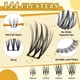thumbnail image 2 of Kit de racimos de pestañas Leefrei LF04 D Curl 10-18 mm con accesorios, 2 of 7