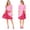 Rose, variant on Pink Halloween Costumes for Women Rise of Red Cosplay Dress, Puff Sleeve Dress Outfit, Dress-Up Apparel for Anime Themed Party Events