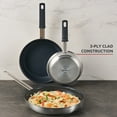 thumbnail image 4 of Lagostina Ristorante 3-Ply Clad Plasma Non-Stick Skillet Set; 20cm, 26cm, & 30cm, 4 of 12