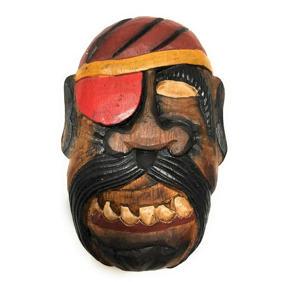 Bearded Pirate w/ Eye Patch Wall Plaque 8" - Pirate Decor | #dpt526020