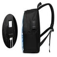 thumbnail image 6 of YFYANG 17" Laptop Backpack, Blue Flower Doodle Fashion Travel Work Backpack with USB and Headphone Cable Interface for Men and Women, 6 of 8