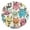 Gold, variant on Cartoon Lovely Monsters Round Wall Clock Battery Operated Silent Non-Ticking Bedroom Office Kitchen Home School Decor 10"(Black)