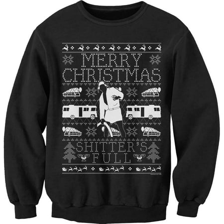 Merry Christmas Shitter Was Full - Cousin Eddie SWEATER STYLE - SWEAT SHIRT - Black