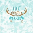 thumbnail image 4 of Inktastic Life is Better at the Cabin, Deer Antlers, Camping Boys or Girls Baby Bodysuit, 4 of 5