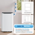 thumbnail image 3 of Portable Air Conditioner for No Window, 14000 BTU AC Unit with Dehumidifier, Fan, & Remote, Small Portable AC for Server Rooms, Garages, or Bedrooms with No Window, Up to 550 Sq.Ft, 3 of 9