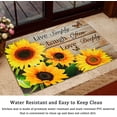 thumbnail image 2 of Sunflower Kitchen Rugs and Mats Yellow Sunflower on The Wooden Kitchen Decor Farmhouse Anti Fatigue Mat Non Skid Washable Standing Mat Live Laugh Love Kitchen Rugs17x30+17x47inch, 2 of 6