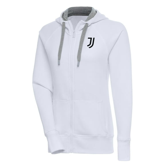 Women's White Juventus Takeover Full-Zip Hoodie