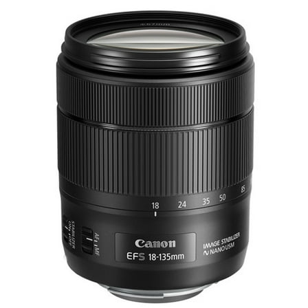 Canon EF-S 18-135mm f/3.5-5.6 Image Stabilization USM Lens (Black)