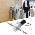 thumbnail image 2 of Worm Gear Motor Double Shaft Coaxial M8 Thread Speed Reduction 2435 Motor with Flange 24VSpeed Reduction Ratio 200, 2 of 4