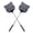 2pack, variant on 2 Pack Extendable Fly Swatter, 25 inch Long Handle Flyswatters, Plastic Heavy Duty Fly Swatters Manual for Indoors Patio Garden and Outdoors Black