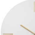 thumbnail image 5 of CosmoLiving by Cosmopolitan 24" Brown Wooden Round Wall Clock with Marble Side, 5 of 13
