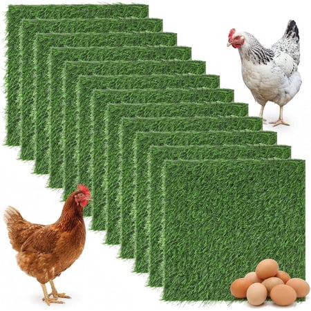 12Pack Chicken Nesting Box Pads for Chicken Coop 12 x12 Reusable Nesting Box Liners Pads WashableChicken Laying Pad Reusable Nest Boxes Pad for Hen Coop Egg Duck Chicks Goose Pet Lawn Indoor Outdoor