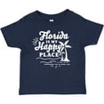 thumbnail image 3 of Inktastic Florida is My Happy Place with Palm Trees Boys or Girls Baby T-Shirt, 3 of 5