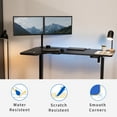thumbnail image 4 of VIVO Black 58 x 35 inch Reversible Corner Table Top for Sit to Stand Desk Frames, 4 of 8