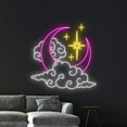 thumbnail image 4 of Handmadetneonsign Moon Cloud Neon Sign, Moon Cloud Neon Art Decor, Moon Home Bedroom Wall Decor, 4 of 5