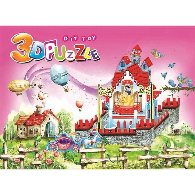 3-piece 3D stereo puzzle DIY handmade paper puzzle
