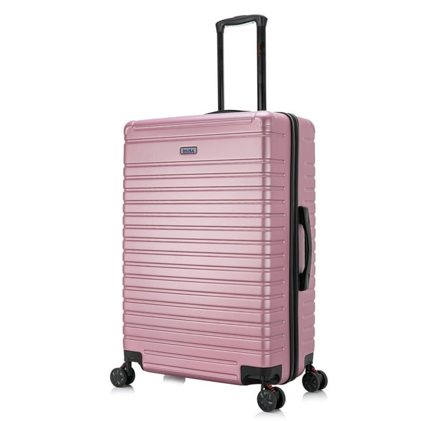 InUSA Deep 28" Hardside Lightweight Luggage with Spinner Wheels Handle Studs Trolley, Rose Gold