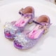 thumbnail image 3 of Disney-sandalias de Elsa de Frozen para niñas, zapatos de tacón alto, zapatos de baile de princesa, zapatos de cristal de moda, rosa, azul, Anime, 3 of 5