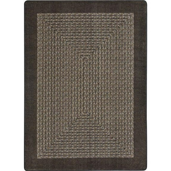 Like Home Rug in Chocolate - Oval  5.4 in. x 7.8 in.