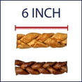 thumbnail image 4 of Pet Factory 100% Made in USA Beefhide 6" Braided Sticks Dog Chew Treats - Beef & Chicken Flavor, 6 Count/1 Pack Braid Sticks (6in) 8.4 Ounce (Pack of 1), 4 of 12