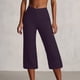 thumbnail image 1 of MKLEKYY Leggings deportivos para mujer, pantalones de yoga de pierna ancha para mujer, pantalones deportivos de cintura alta, sueltos, de punto, de color sólido y con bolsillos, 1 of 4
