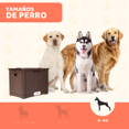 thumbnail image 3 of Comedero y Bebedero Para Perros Grandes Marca MascoAmigo De Material Plastico Con Mueble Para Croquetas Cafe, 3 of 8