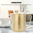 thumbnail image 4 of Milk Frothing Pitcher,Stainless Steel Coffee Milk Frothing Cup Pitcher Jug with Scale for Home Coffee Latte Art [S], 4 of 9
