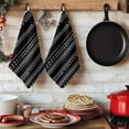thumbnail image 5 of Dish Towels, Abstract Boho Absorbent Kitchen Towels 1 PC, Minimalist Black White Striped Triangle Microfiber Hand Towels Dish Cloths Tea Towels for Home&nbsp; Bathroom,18X28-Inch,, 5 of 6