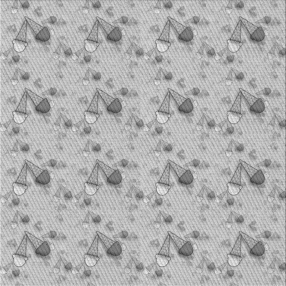 Ahgly Company Machine Washable Indoor Square Transitional Gray Goose Gray Area Rugs, 5' Square