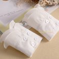 thumbnail image 4 of LoudSung Fake Collar Detachable Half Shirt Blouse False Sleeves Wrist Cuffs Set Elegant Ruffle Design for Women Girls, 4 of 7
