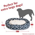 thumbnail image 3 of Majestic Pet Sherpa Athens Bagel Pet Bed for Dogs, Calming Dog Bed Washable, Extra Large, Navy Blue, 3 of 5